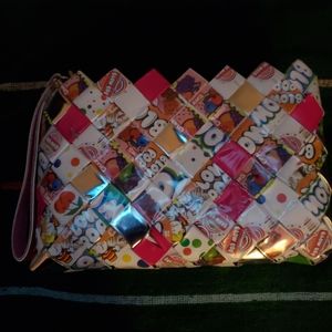 Clutch with wristlet